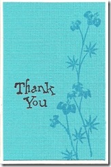 Little thank you card